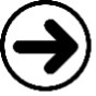 An arrow symbol