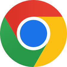 image of Google Chrome browser icon, a circle of green, red and yellow with a blue dot in the middle